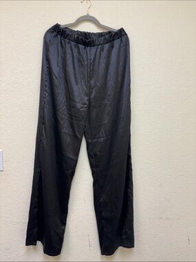 Men's Black Elastic-Waist Dress Pants
